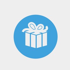 gift present icon vector illustration and symbol for website and graphic design