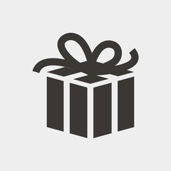 gift present icon vector illustration and symbol for website and graphic design