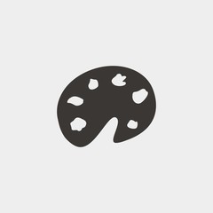 pallette icon vector illustration and symbol for website and graphic design