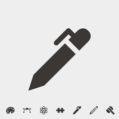 pen icon vector illustration and symbol for website and graphic design