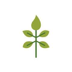 leafs plant ecology flat style icon