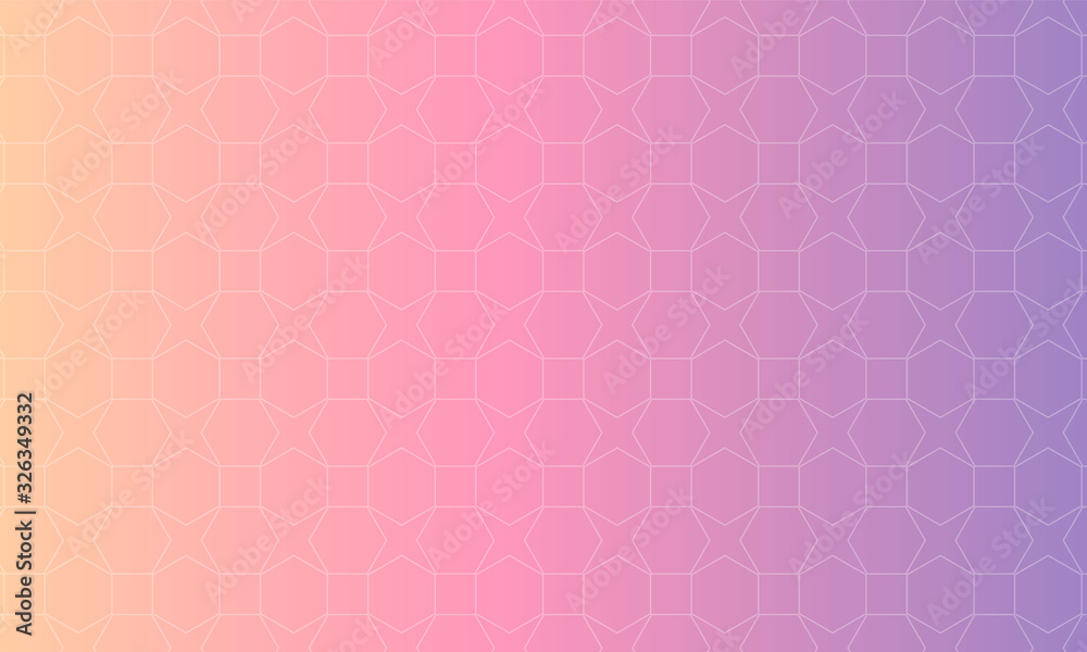Sticker abstract blurred gradient mesh background in bright rainbow colors with geometry figures. colorful s