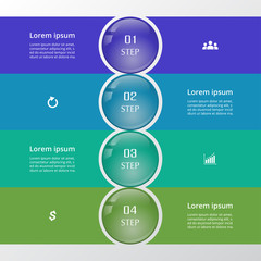 Fototapeta premium Business Infographics ball concept.