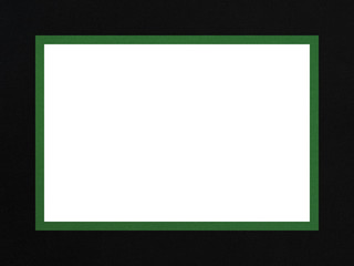 Black-green texture decorative rectangular frame with a free white field for creative work.