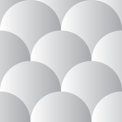 Vector seamless gradient pattern with fish scales. Vector grey background 