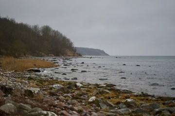 Wild seascape at Cape Arkona, island Rugia, Baltic Sea, Germany 