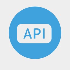 API icon vector illustration and symbol for website and graphic design