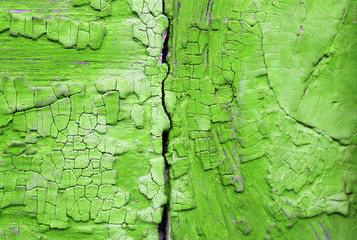 Old wooden background with remains of pieces of scraps of old paint on wood. Texture of an old tree, vintage wood background peeling paint. old blue board with cracked paint