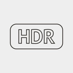 HDR icon vector illustration and symbol for website and graphic design