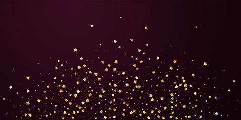 Gold stars random luxury sparkling confetti. Scatt