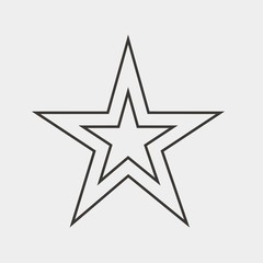 star icon vector illustration and symbol for website and graphic design