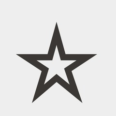 star icon vector illustration and symbol for website and graphic design