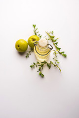Brahmi Amla Ayurvedic Hair Oil with raw avla and Bramhi leaves