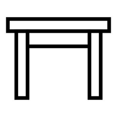 Table icon line art