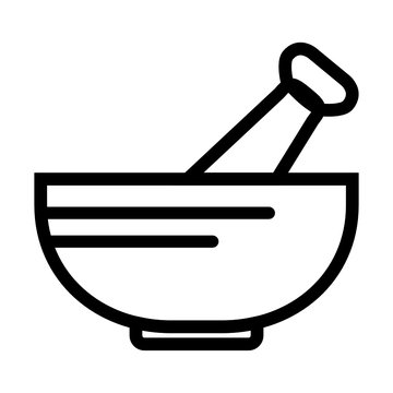 recommend clip art: mortar and pestle icon line art