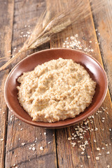 porridge, oat meal, bowl of cereal and milk