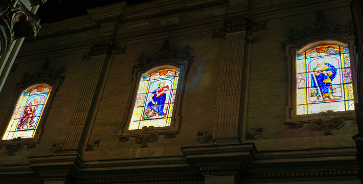 Stained Glass windows in Lecce Cathederal