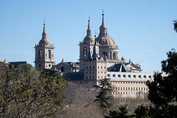 Fototapeta na wymiar El Escorial monastery in Madrid, Spain