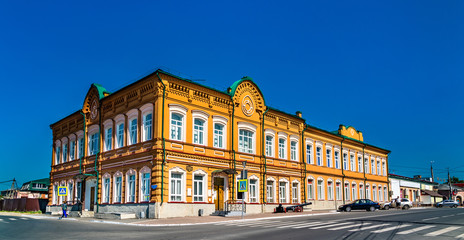 Traditional architecture in the old town of Syzran, Russia