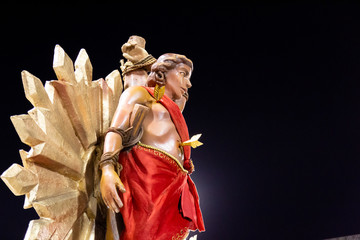 Fototapeta premium image of San Sebastian, patron of the city of Rio de Janeiro.