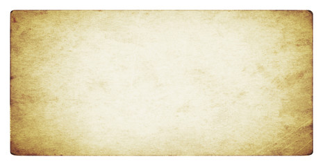 Vintage paper background isolated - (clipping path included)