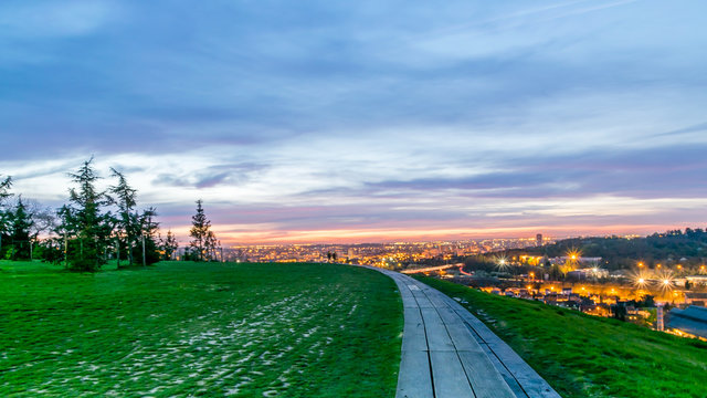 Panorama d'Argenteuil de nuit