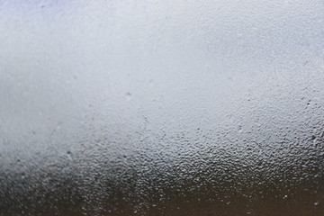 Fototapeta na wymiar Morning condensation on the window