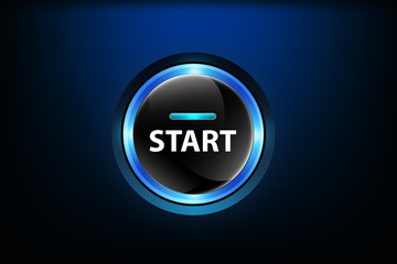 Start button on dark blue background	