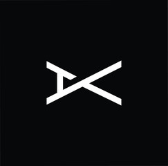 Fototapeta na wymiar Professional Innovative Initial IK KI IX XI logo. Letter IX XI IK KI Minimal elegant Monogram. Premium Business Artistic Alphabet symbol and sign