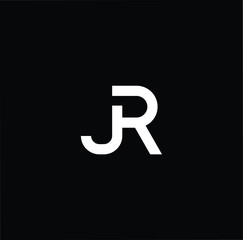 Professional Innovative Initial JR RJ logo. Letter JR RJ Minimal elegant Monogram. Premium Business Artistic Alphabet symbol and sign