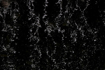 Abstract black background wallpaper texture. Closeup water rain drop splashing.