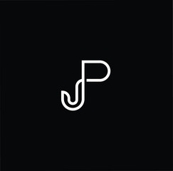 Professional Innovative Initial JP PJ logo. Letter JP PJ Minimal elegant Monogram. Premium Business Artistic Alphabet symbol and sign