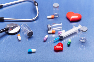 Stethoscope and drugs