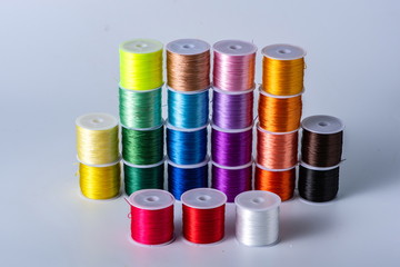 Different colors of nylon thread put together, it can be used to make jewelry or fishing line