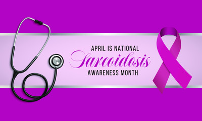Vector Illustration on the theme of National Sarcoidosis Awareness month of April.