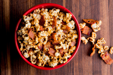 Popcorn. Traditional classic American favorite snack. 