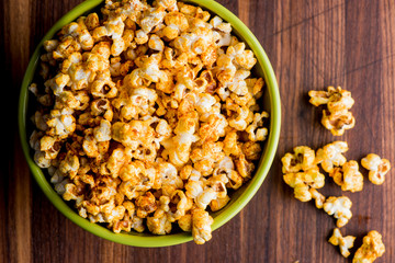 Popcorn. Traditional classic American favorite snack. 
