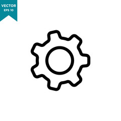 gear icon vector logo template, setting icon 