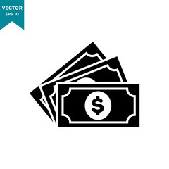 money vector icon in trendy flat style 