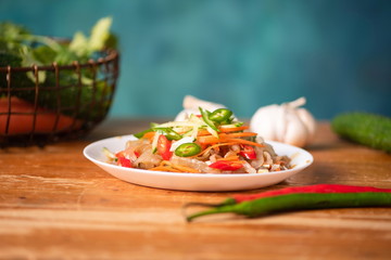 Delicious food made of jellyfish