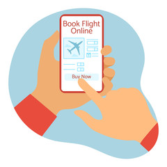 Vector People Travel Online booking flight tickets