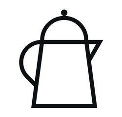 Drink coffee kettle pot beverage icon. Isolated and flat illustration. Vector graphic