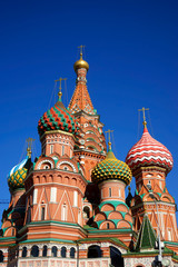 Fototapeta na wymiar Moscow, Russia - St. Basil’s Cathedral, on Red Square.