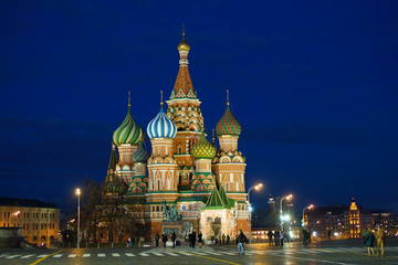 Fototapeta na wymiar Москва. Красная площадь, ночной вид.