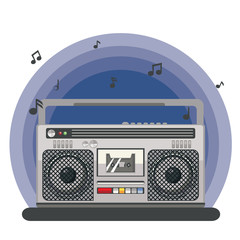 Retro portable boombox