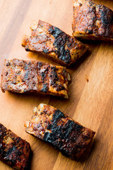 Pork BBQ Ribs. Tradtional Classic barbecue staple. Pork ribs seasoned with a dry rub and slow...