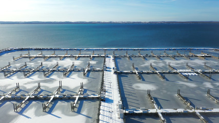 frozen marina