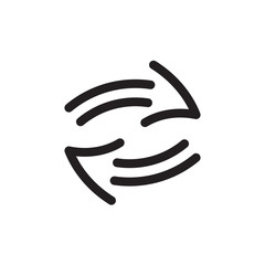 arrow icon in trendy flat style 