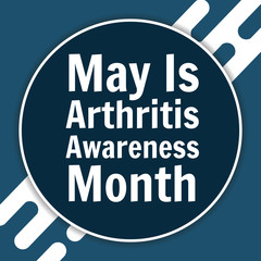 May is National Arthritis Awareness Month. Holiday concept. Template for background, banner, card, poster with text inscription. Vector EPS10 illustration.
