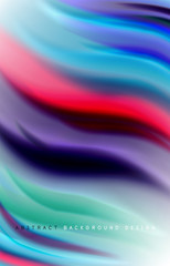 Abstract background - fluid color gradient waves, with dynamic motion line effect. Vector Illustration For Wallpaper, Banner, Background, Card, Book Illustration, landing page